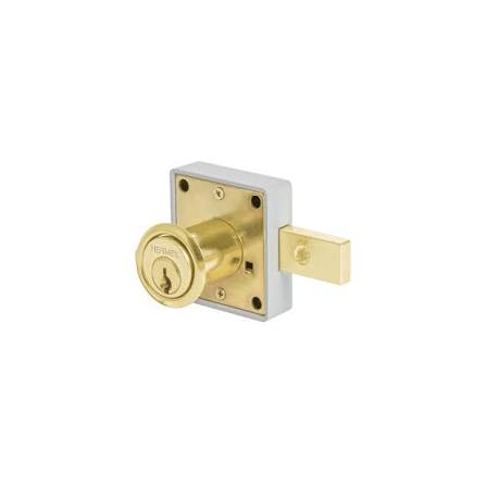 Cerradura para mueble con cilindro de 29.5 cm accion horizontal cromo Hermex CM-26C / 43560