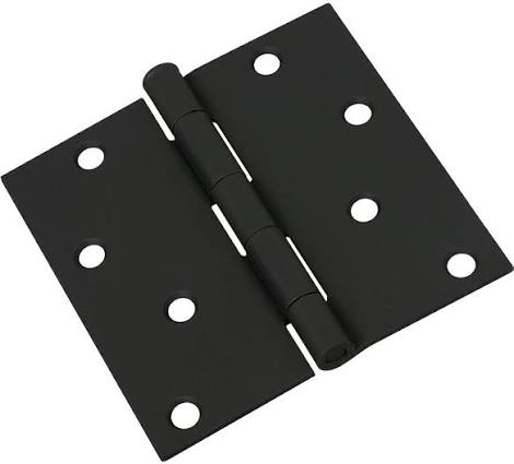 Bisagra de puerta 512 4" negro National Hardware N241-208