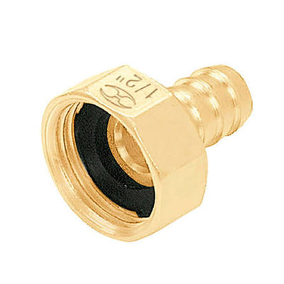 Acople para manguera hembra de laton solido 1/2" Truper