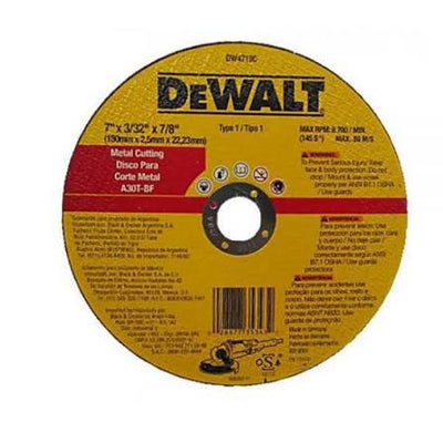 Disco de corte abrasivo para acero inoxidable 9" x 1.9 mm plano HP Dewalt DW8067-LA
