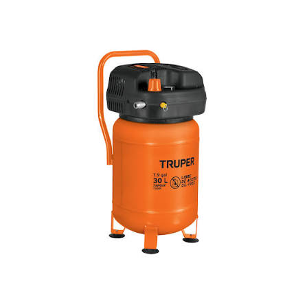 Compresor de aire 30 litros 3HP 127V vertical Truper COMP-30S / 13836 (no requiere aceite)