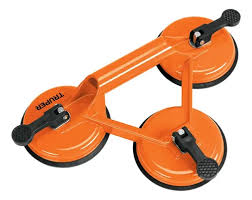 Ventosa de aluminio succion triple 100 kg de carga Truper VEVI-3A / 100762