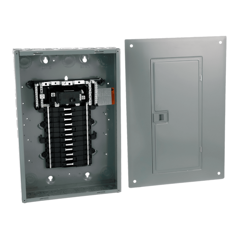 Centro de carga 24 espacios 125A NEMA1 UL con tapa combinada Square D QO124L125PGC